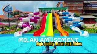 Aqua Park Adult Swimming Pool with Water Slides Produced by China Manufacturer MILAN