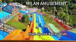 Commercial Occasions Water Park Racer Slide for Adults and Teenagers with Multiple colors