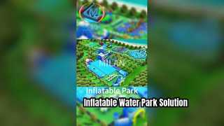 Commercial Inflatable Water Park Slide