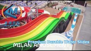 H6M Water Amusement park Equipment Fiberglass Slide for commercial and Private use