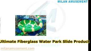 Huge Behemoth Water Slide Durable Fiberglass Park Ride